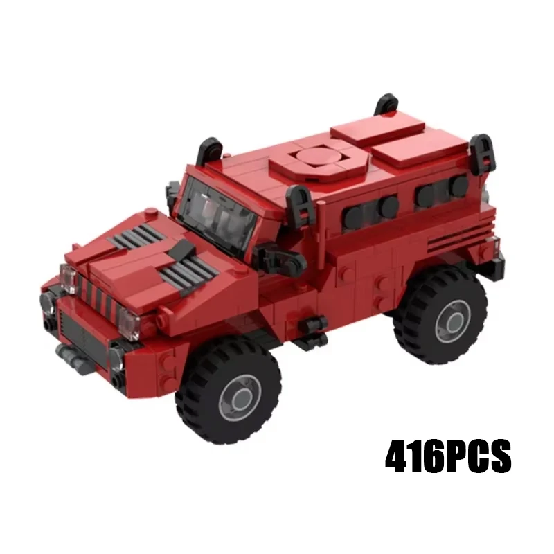 City Car Model Moc Building Bricks South African Predator Armored Vehicle Technology Blocks Gift Christmas Toy DIY Sets Assembly