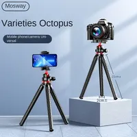 FANGTUOSI 2025 new Flexible Octopus Tripod for Phone Camera DSLR 2in1 Design Tripod With Phone Holder Side Cold Shoe 1/4'' Screw