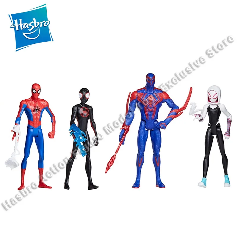 In Stock Hasbro Spider-Man：Into The Spider-Verse Miles Morales Gwen Stacy Spider-Man Action Figures Model Toys Gift Collectible