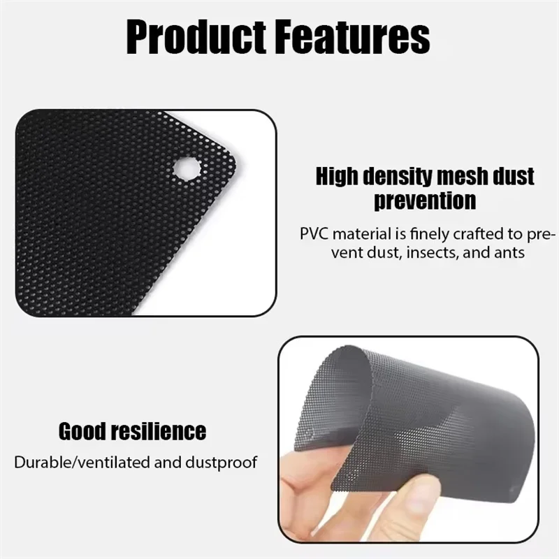 1M PC Chassis Cooling Dust Mesh PVC Net Guard Fan Cover Dust Filter Network Net Case Dustproof Net Cover for Computer