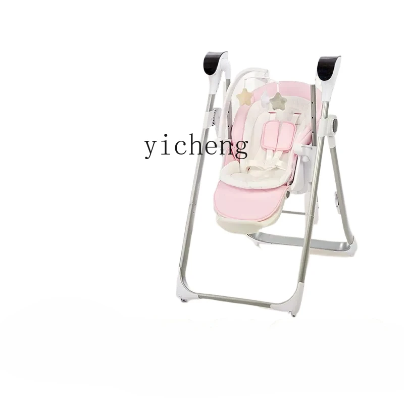 Tqh Baby Dining Chair Rocking Chair Two-in-One Multifunctional Foldable Household Portable Baby Dining Table Seat