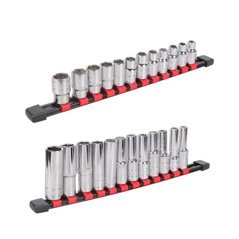 

Набор WXTC из 13 универсальных розеток для отверток включает в себя подставку-органайзер для механики