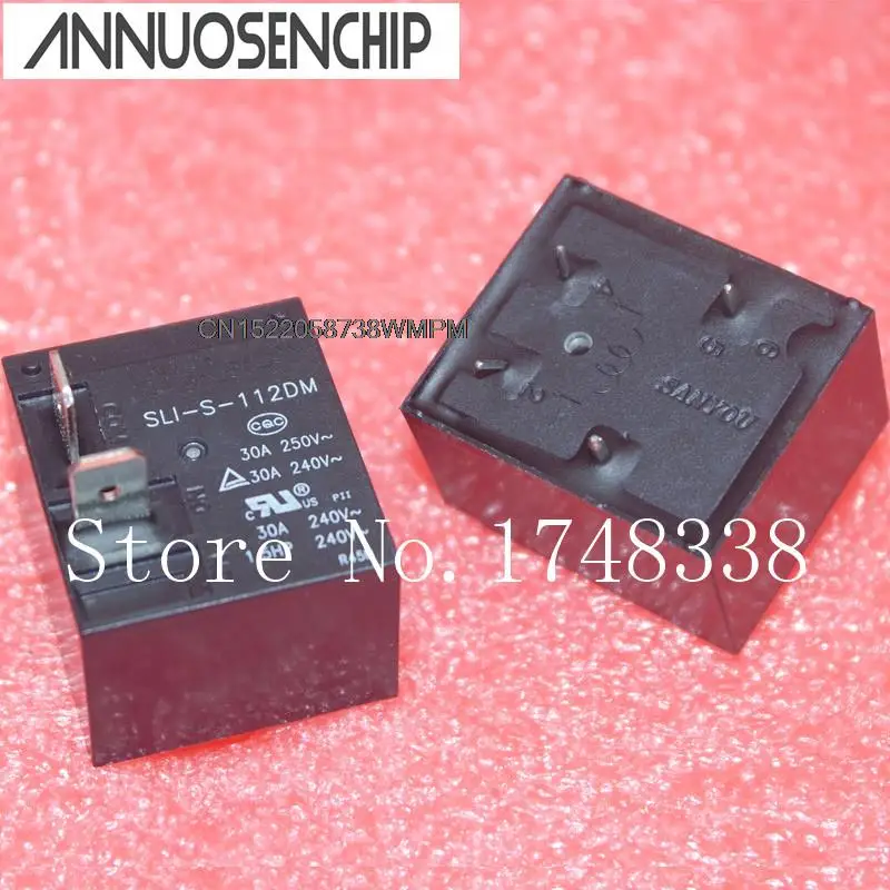 10PCS/LOT New and Original Power Relay  250V 30A 4 feet normally open DC12V Power Relay 30A 240VAC 4Pin DIP-4 SLI-S-112DM