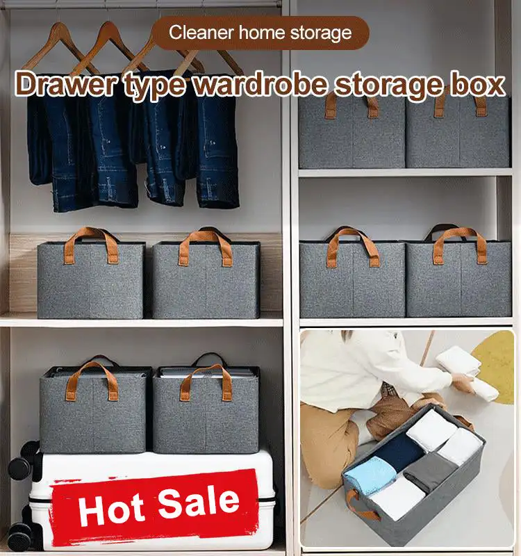 Thicken Clothes Organizer Pants Sweater Storage Cabinets Drawers Organizer Jeans Storage Box Wardrobe Clothes Storage Organizers