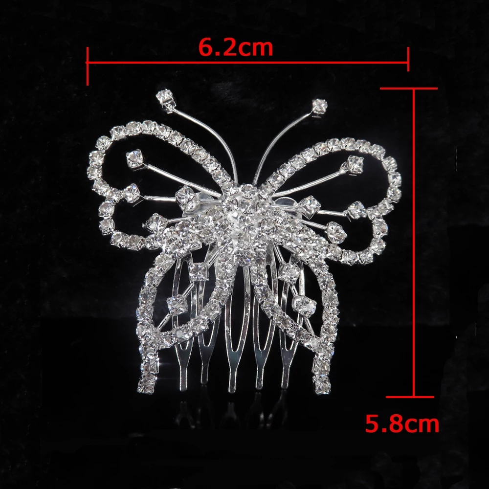 Fashion Crystal Hair Combs Rhinestone Bridal Hair Jewelry Charm Floral Women Party Hairpins Wedding Hair Accessories