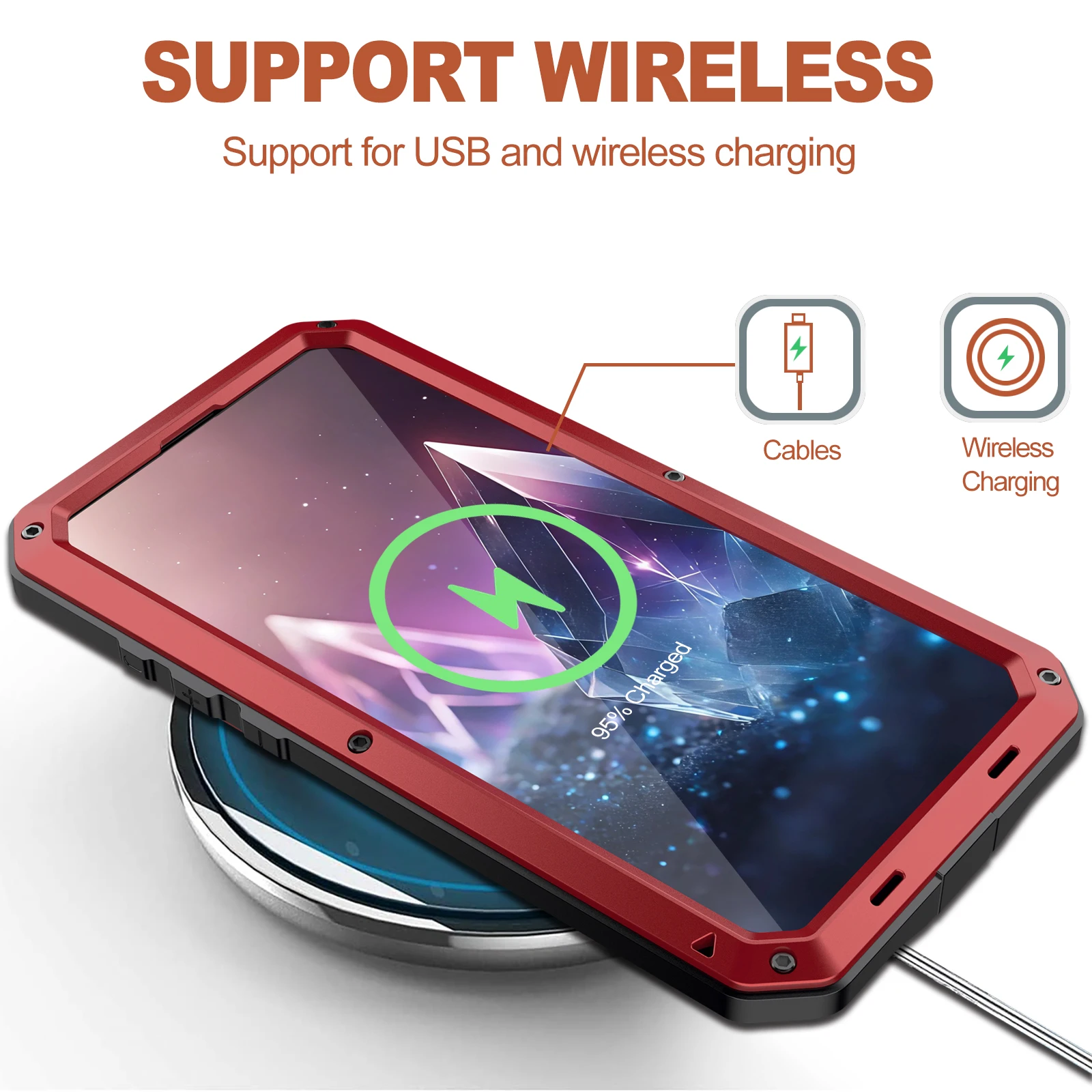 Metall-Rüstung, passend für iPhone 17 Pro Max, 16, 15, 14, 13, 12, 11, XS Max, XR, 6/7/8 – Schutzhülle, All-Inclusive-Dreifachschutz-Gehäuse – Detail 9
