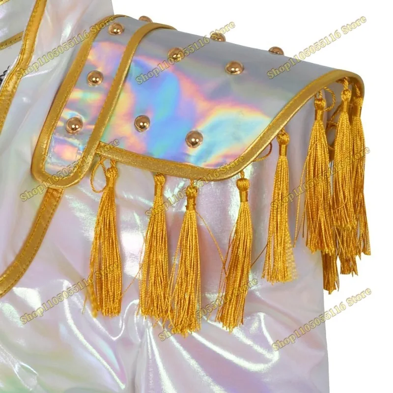 Kpop Demon Hunter คอสเพลย์ชุดวิกผมฮันทริกซ์ มิราสีขาวชุดเกาหลีซุปเปอร์สตาร์ไอดอลชุดฮาโลวีนคาร์นิวัล