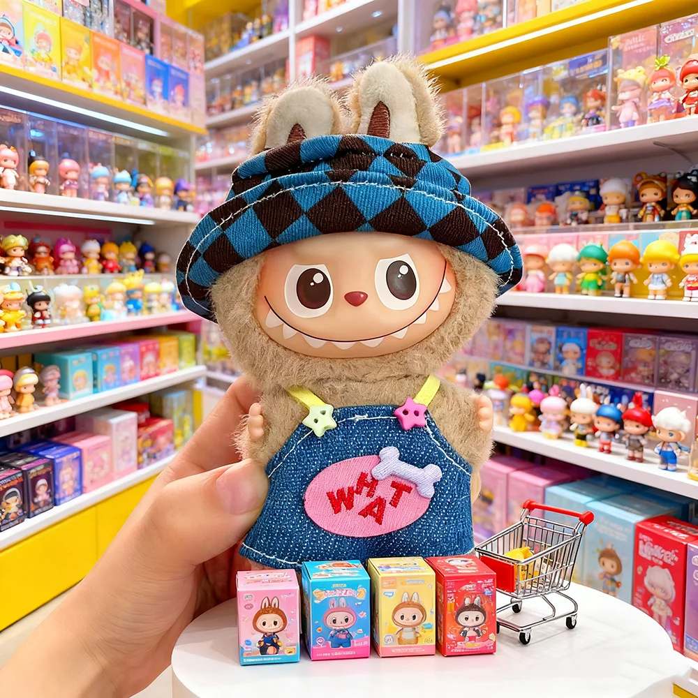 ملابس دمى قطيفة لـ Mini 10 سنتيمتر Labubu 4.0 دبوس وحوش لسلسلة الحب مجموعة ملابس أنيقة إكسسوارات الزي ذاتية الصنع هدية