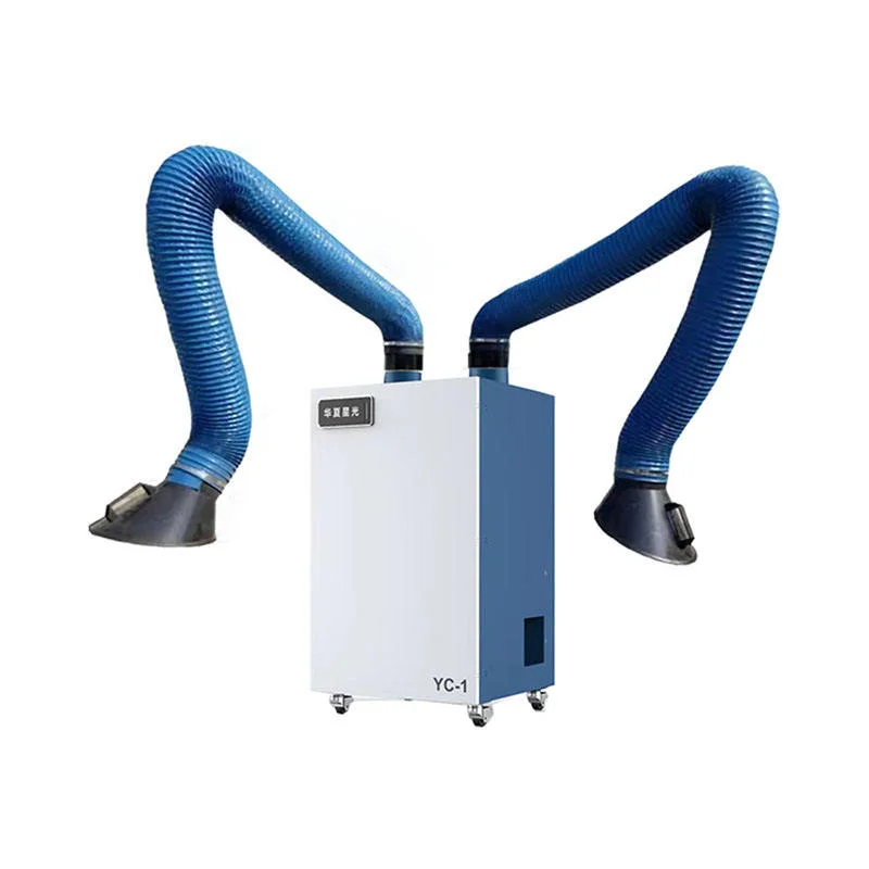 

Movable Welding Fume Collector - Industrial Vacuum Air Cleaner Dust Extractor with Two Suction Arms