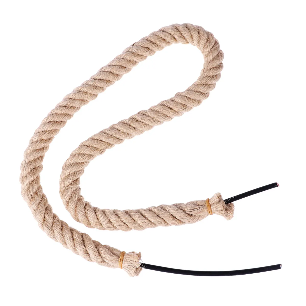 

Hemp Rope Decorative Wire Retro Woven Light Fixture Cable for DIY Lighting Vintage Industrial Charm Pendant Lamp Wire