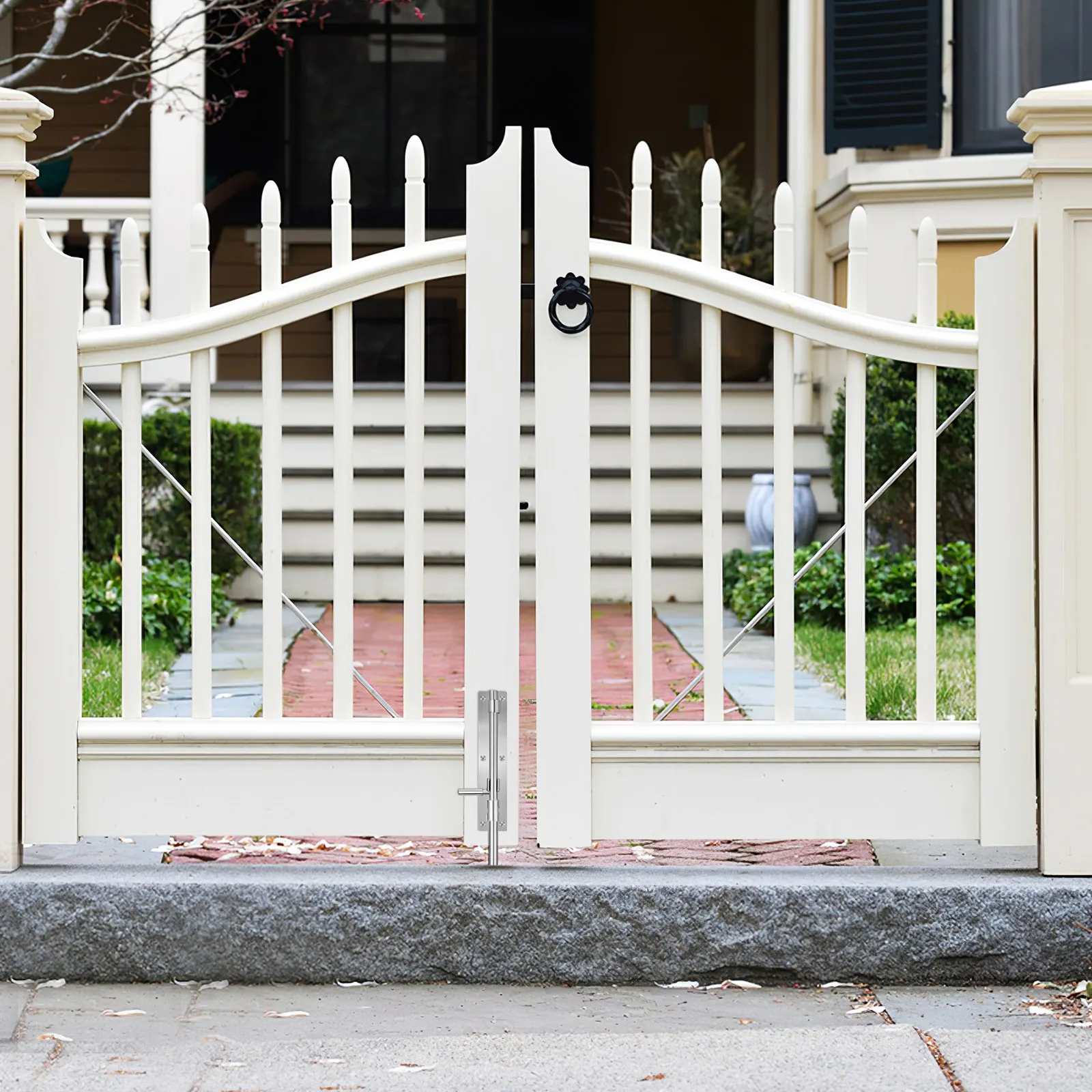 

Усиленный засов-защелка из нержавеющей стали для тяжелых условий эксплуатации, дверной замок, замок для откатных ворот, для сараев, амбаров, ограждений, фурнитура для ворот, поперечный стержень для ворот