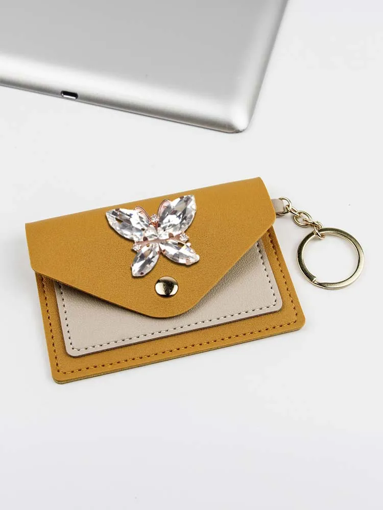 

Effortless Storage Card ID Holders: Reliable PU with Multiple Functions Inspired Pearl Decor