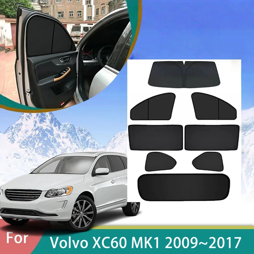 For Volvo XC60 MK1 2009~2017 2010 2011 2012 2016 Window Curtains Sunshade Shading Privacy Shading Visor Car Auto Part