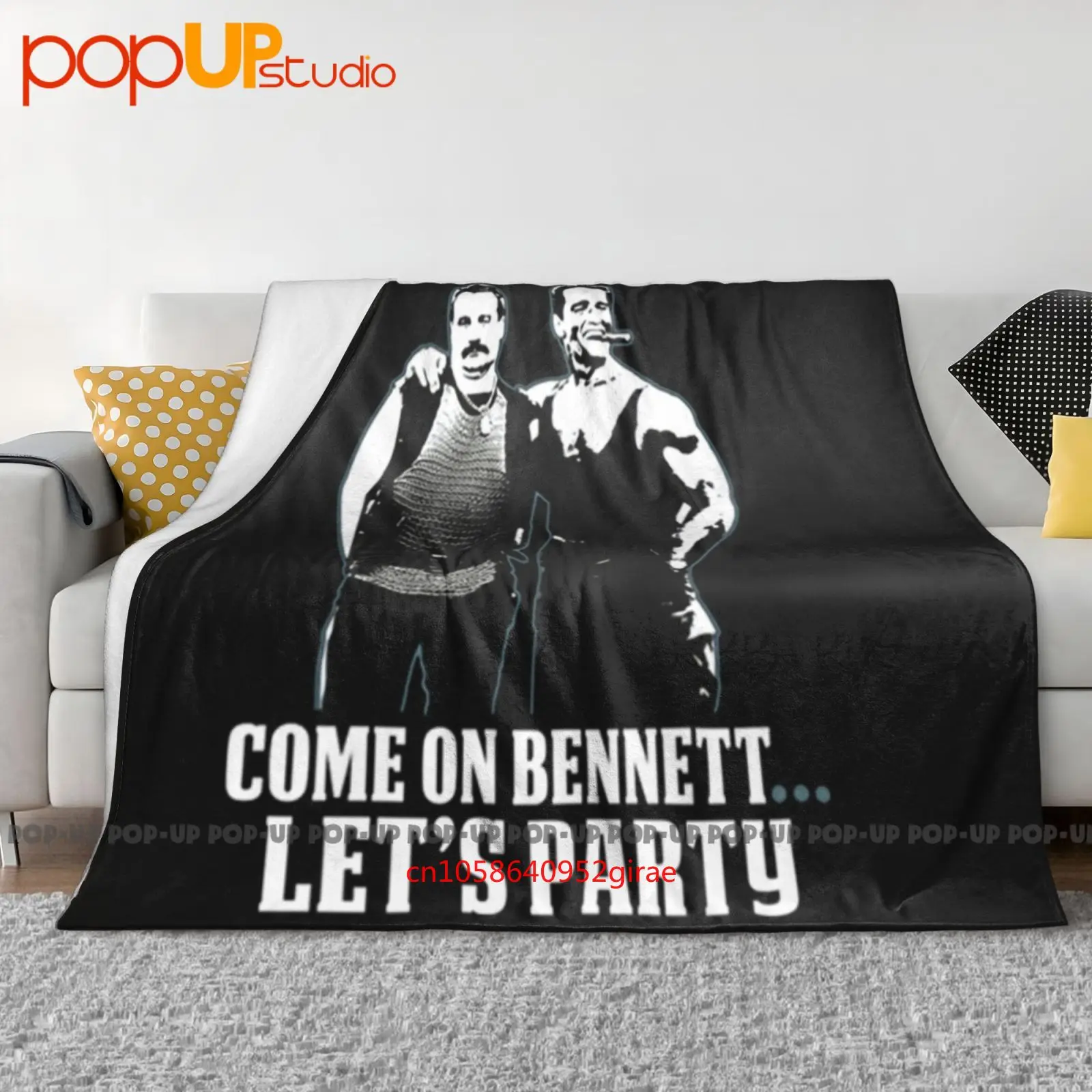 Commando Bennett & Matrix Come On Let'S Party Arnie Cobertor ultramacio colcha capa de sofá de inverno capas de cama