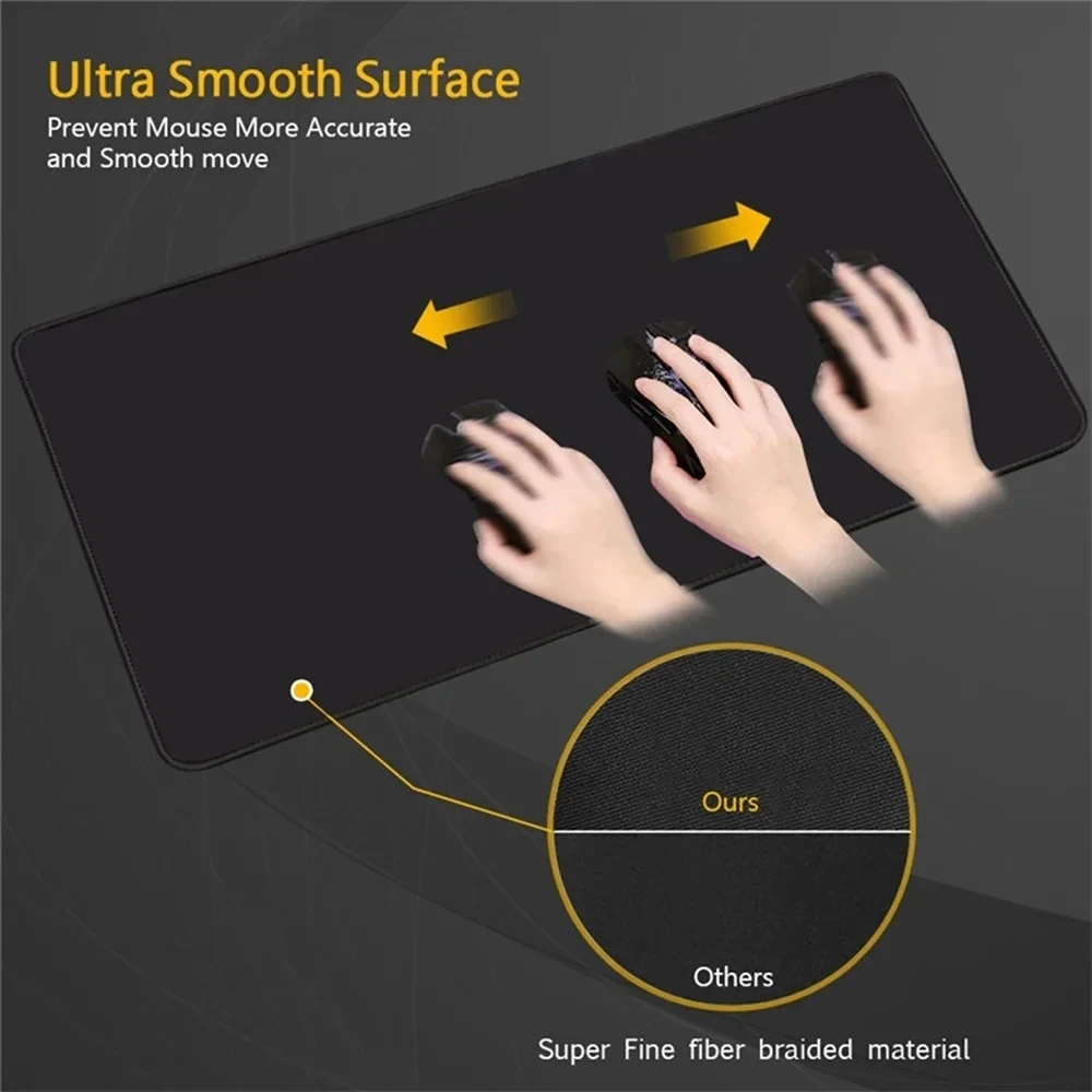 Pixel Block Cartoon Game Mouse Pad Mousepad HD Printing Computer Gamers Locking Edge Non-slip Mouse Pad XXL90x40cm Keyboard PC D