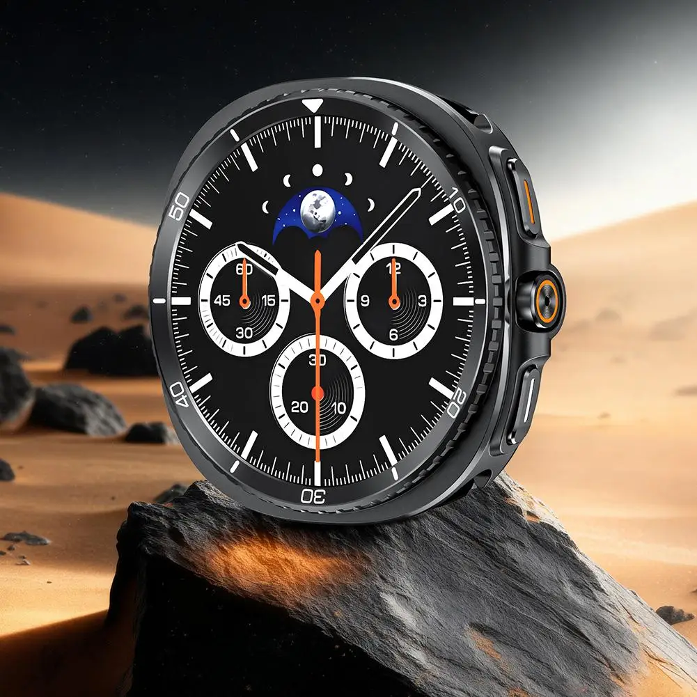 Metal Case For Samsung Watch 8 Ultra 47mm Case Full Coverage Protective Cover For Galaxy Watch 8 Hard Frame Watch Accessori X6C5