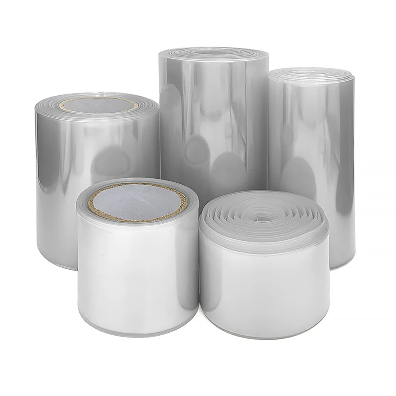 30-330mm Transparent PVC Heat Shrink Tube - Insulated High-Temp Resistant Wear-Resistant Wrap for 18650 Lipo Battery Pack Sleeve