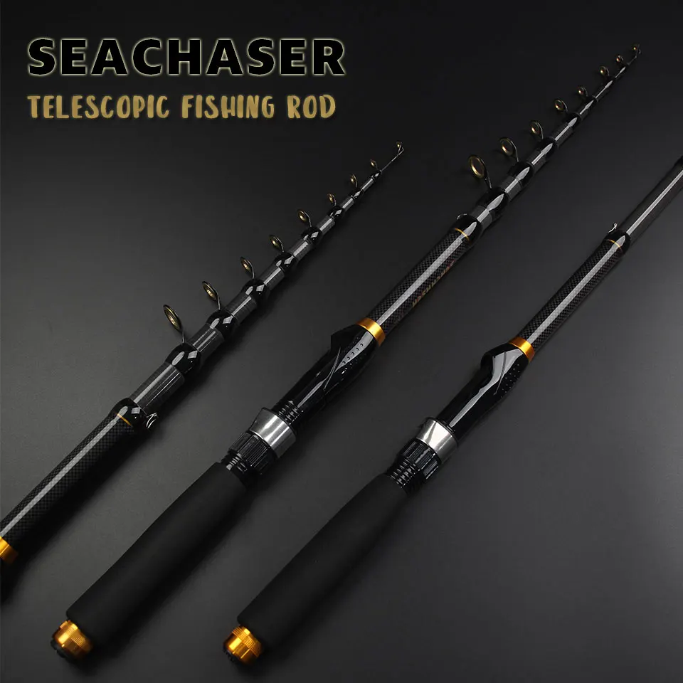 

Телескопическая компактная морская удочка M Power Fast Action из углеродного волокна, портативная для пляжной лодки, потока озера, пресной воды, соленой воды