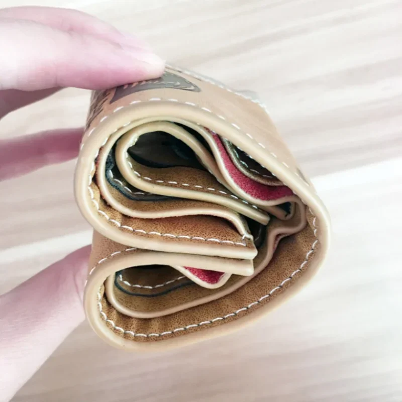 Anime Dragon Ball Son Goku Turtle Wuzi Embossed Short Wallet Coin Purse Student Fashion Personality Zero Wallet Card Wallet