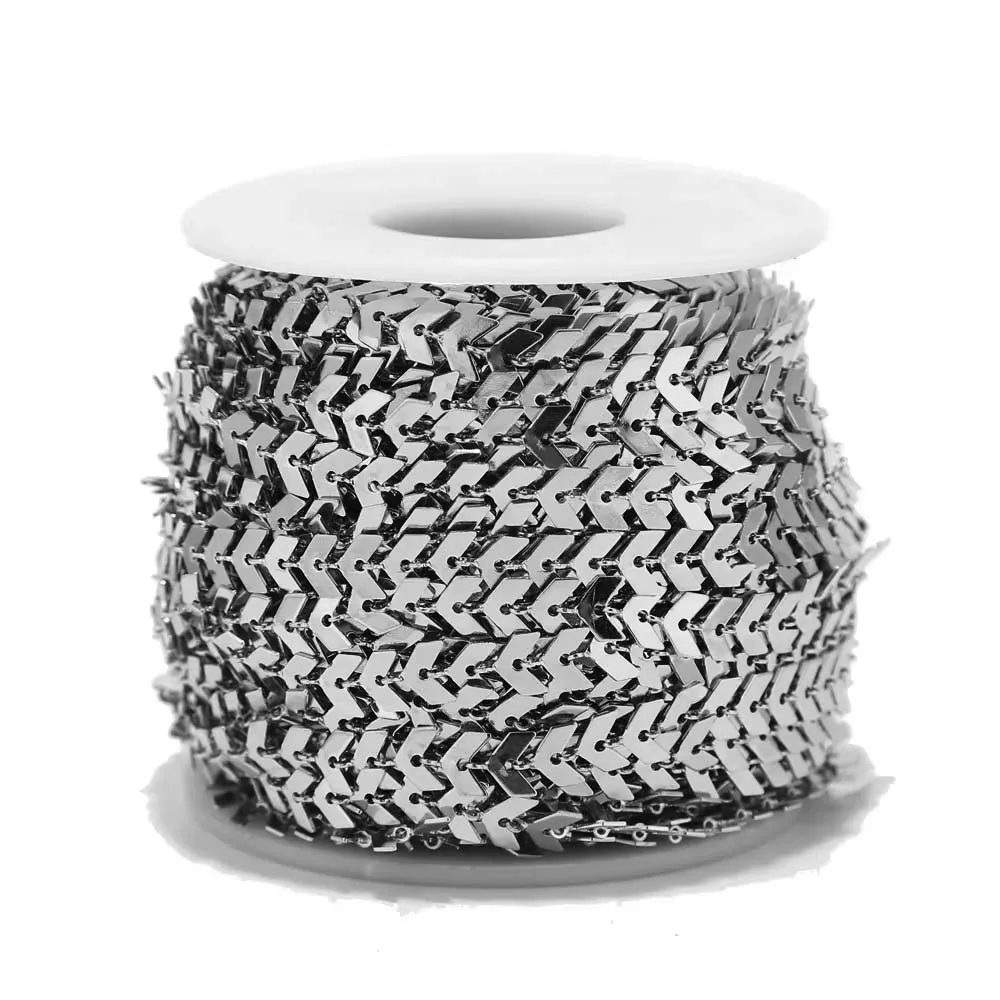 1 metro 6mm de largura aço inoxidável v link corrente correntes de ouro para colar pulseira tornozeleira diy jóias fazendo suprimentos