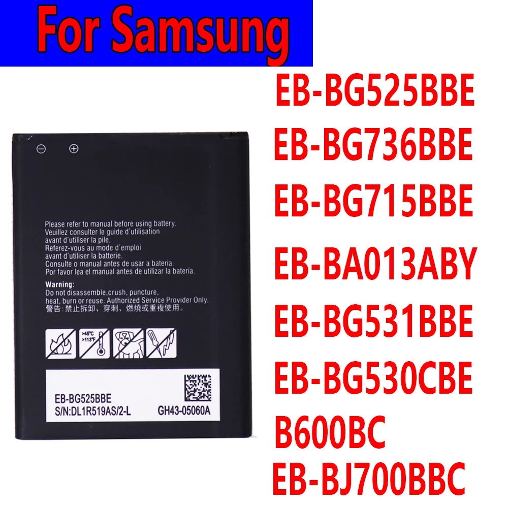 

2025year Orgina For Samsung EB-G52BBE BG736BBE BG715BBE BA013ABY BG531BBE BG530C Xcover 5 Xcover Pro Xcover6 For Samsung Galax
