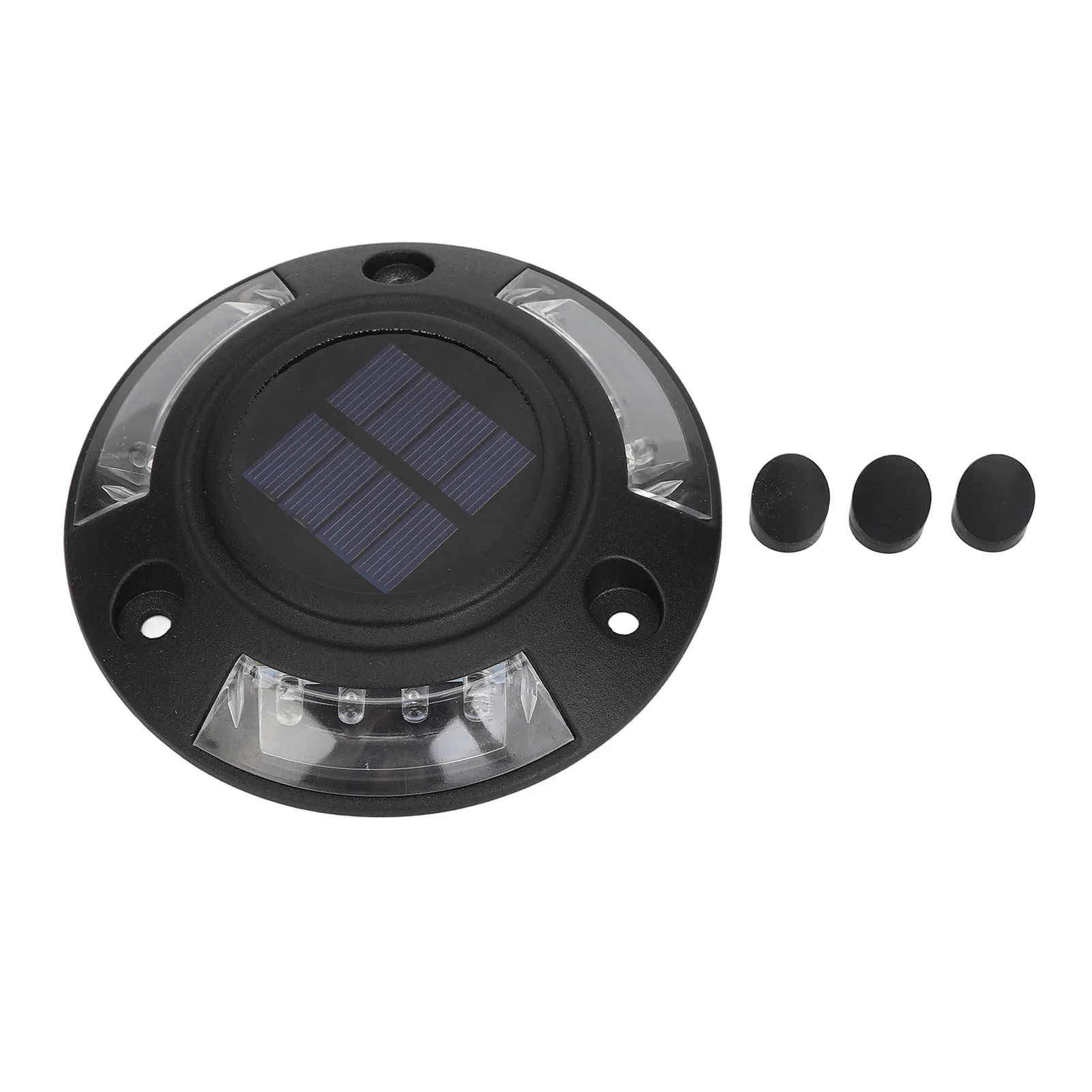 ZK40 Luz solar para doca 12 LEDs Luz solar para entrada de automóveis IP68 Lâmpada solar à prova d'água para exterior 6V 1,8W Luz azul