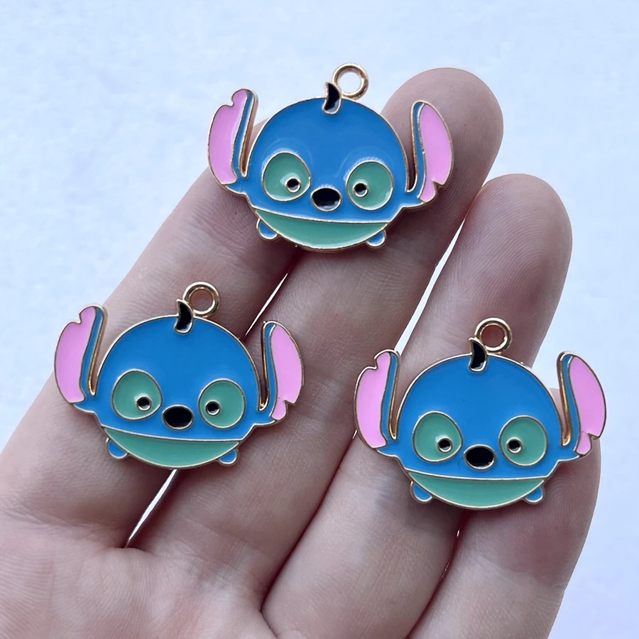 32mm*24mm Cartoon Jewelry Making Craft Earrings Pendant Bracelet Necklace Diy Alien Cute dog charm 4pcs/lot