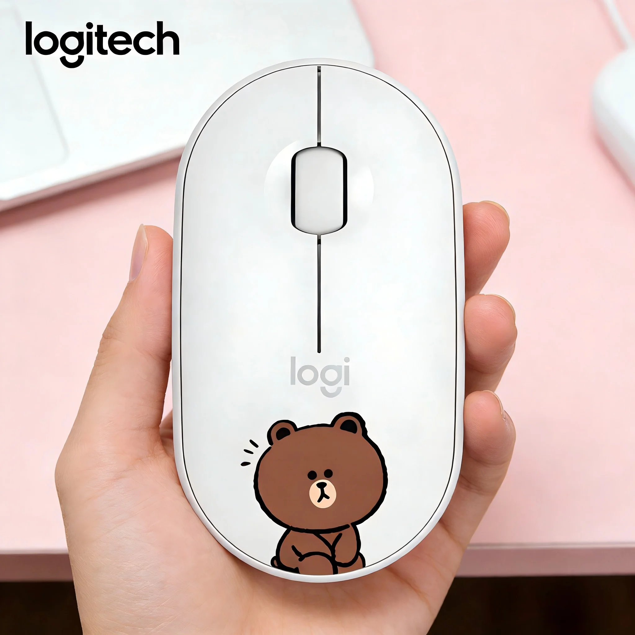 

Logitech M350POP Macaron Color Office Mouse, Silent and Non-Slip, Long Battery Life, Suitable for All Users
