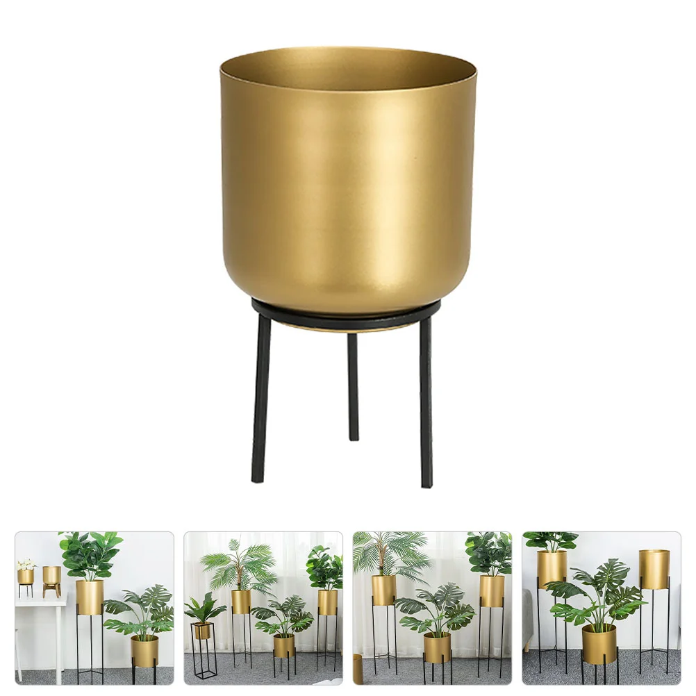 

Wrought Iron Vase Indoor Plant Pots Ornament Adornment Craft It Can Move Nordic Style Flower Floor Office