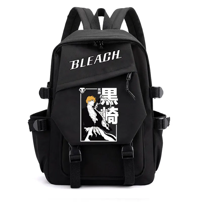 Mochila de Anime Bleach para mujer y niño, diseño de Kurosaki Ichigo, bolso de hombro escolar para estudiantes, mochila de viaje para jóvenes al aire libre