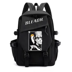 Anime Bleach Backpack Kurosaki Ichigo Design Student School Shoulder Bag Youth Outdoor Travel Backpack For Women Kids