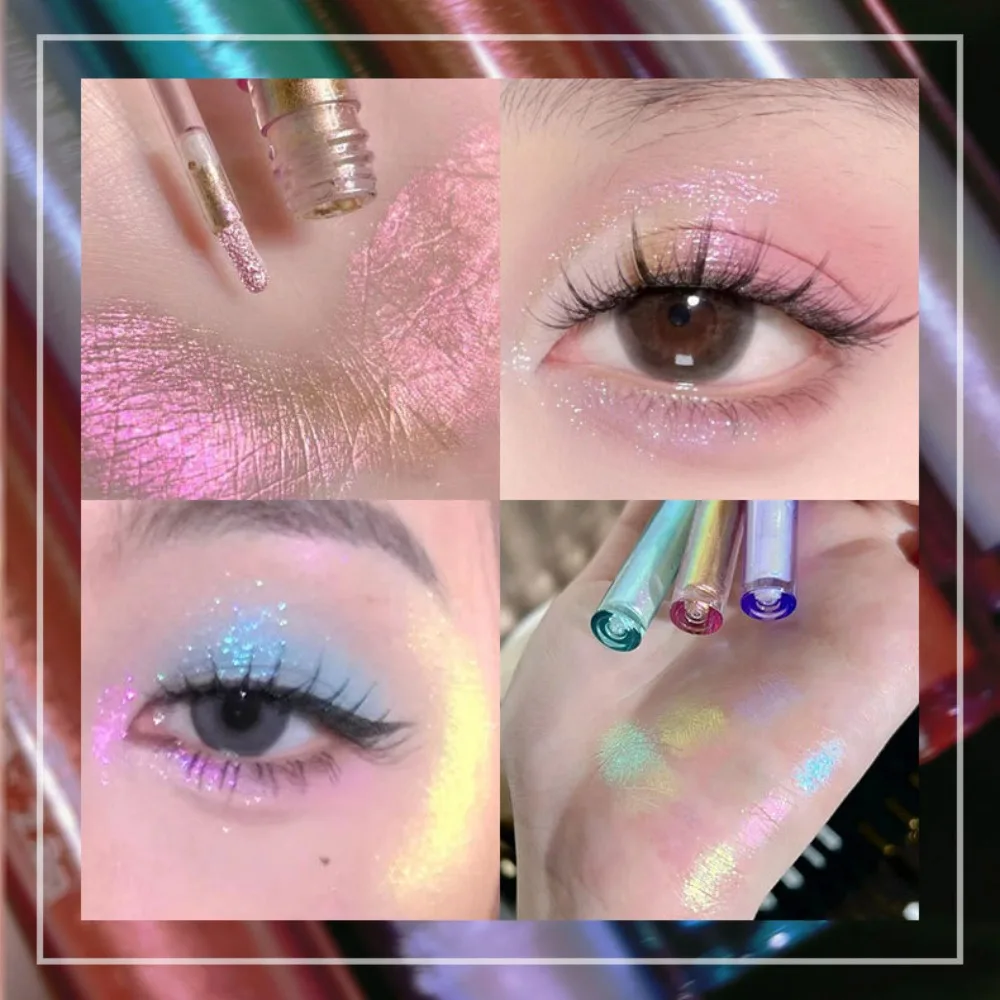 Sneldrogende Vloeibare Oogschaduw Langdurige Glans Oogmake-Up Multichroom Oogschaduw Vloeibare Waterdichte Glitter Kleurverschuiving Oogschaduw