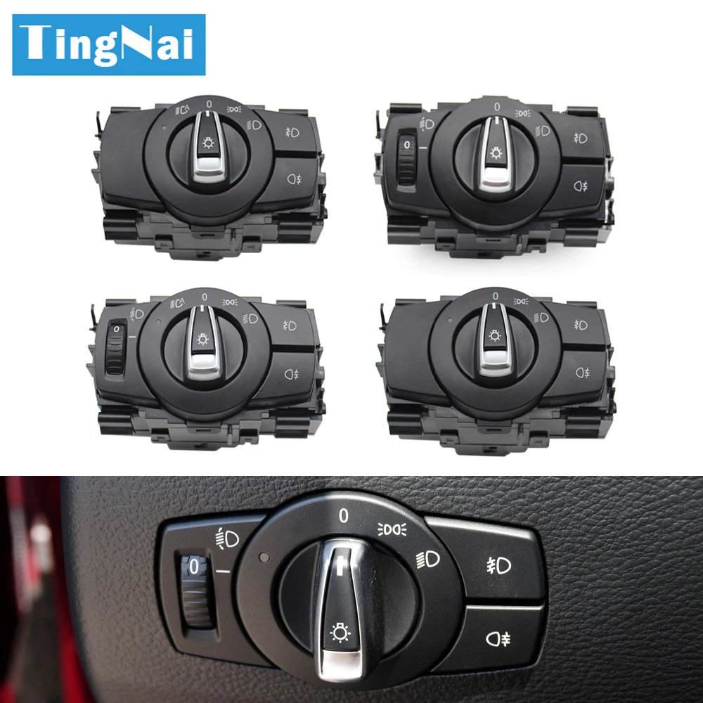 Car Front Headlamp Head Light Switch Assembly For BMW 1 3 X1 Series E87 E88 E81 E82 E90 E91 E92 E93 E84 61319169403,61319169405