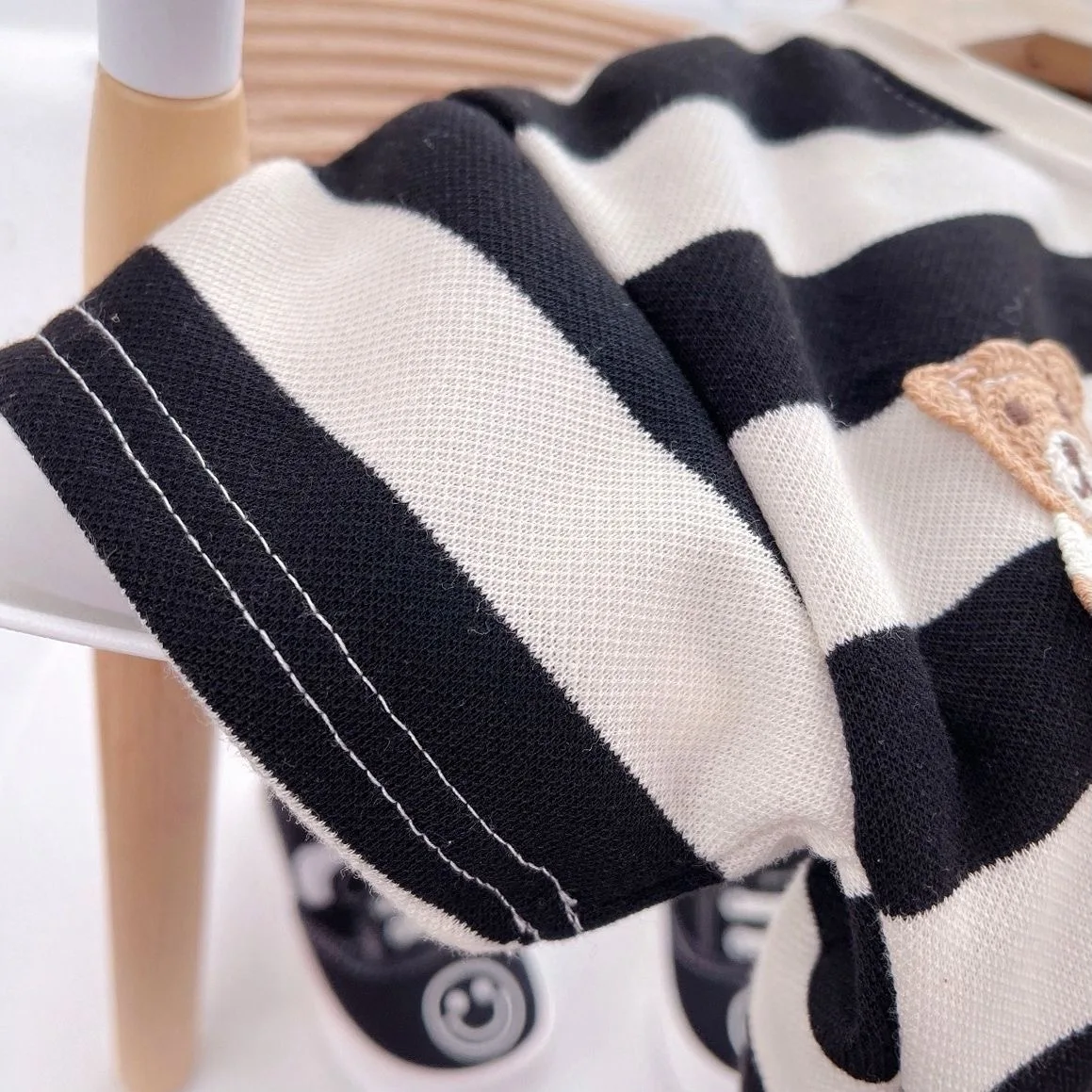 Summer Children Sets Boys Girls Short-sleeved Striped T-shirt +Shorts Set Babies Fashion Round Neck Tracksuits Kids Sport Suits image 4