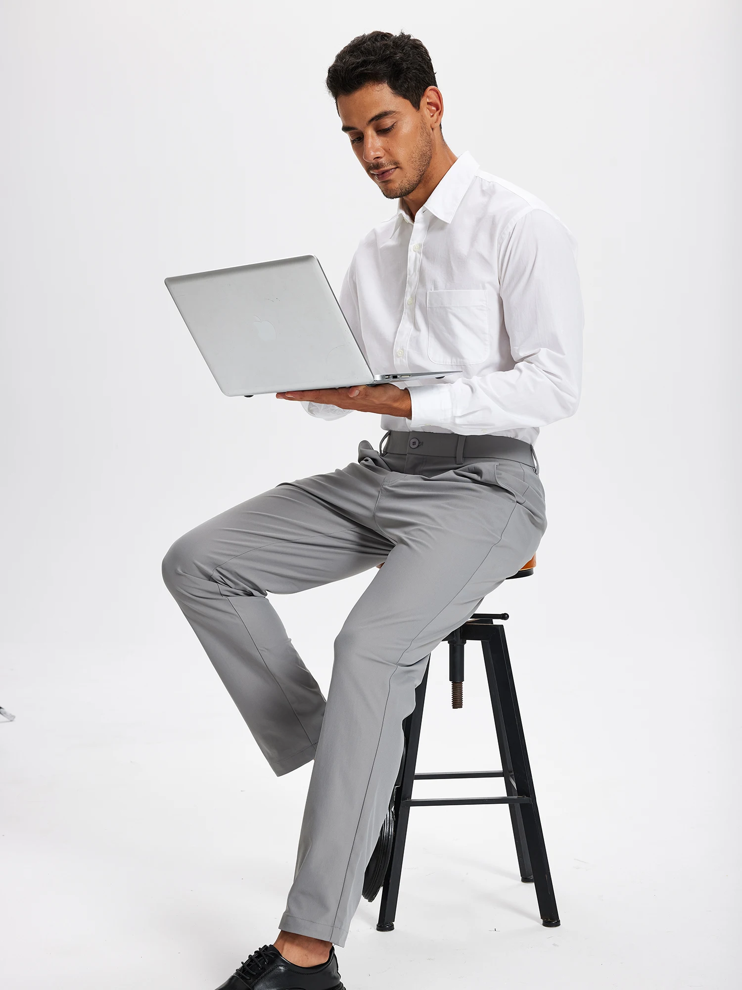 

Men's Golf Pants 30"/32"/34" Stretch Work Dress Pants Slim Straight Lightweight Quality Business Trousers Casual Suit Pants