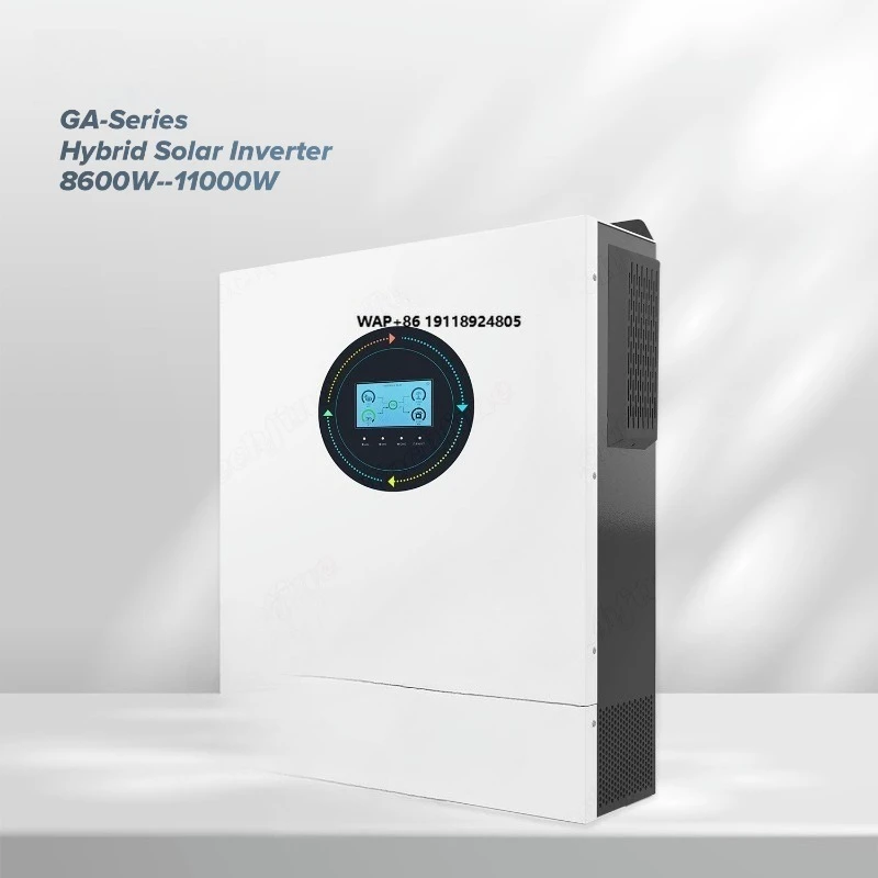 

Гибридный солнечный инвертор с двойным выходом переменного тока 8.6кВт, 12кВт, 11кВт, для сетевых и автономных систем, с сенсорным цветным дисплеем