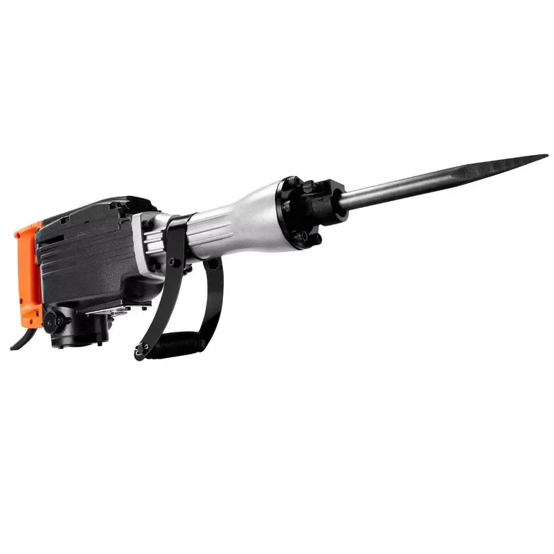 Heavy 2200W Electric Jackhammer 1350 BPM Concrete Breaker 6pcs Chisels Bit with Chipping Case Demolition Power Drill