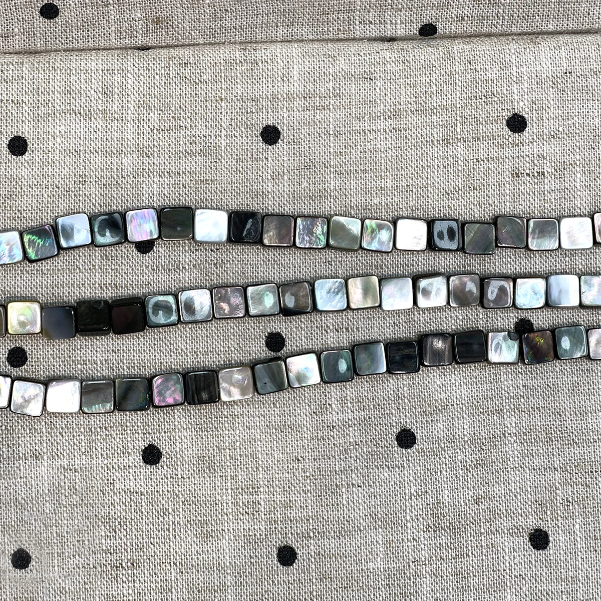 DIY Muschel-Isolationsperlen Schwarze Schmetterlingsperlen 6-10mm für Schmuckherstellung DIY Halskette Armband Ohrringe Zubehör – Detail 1