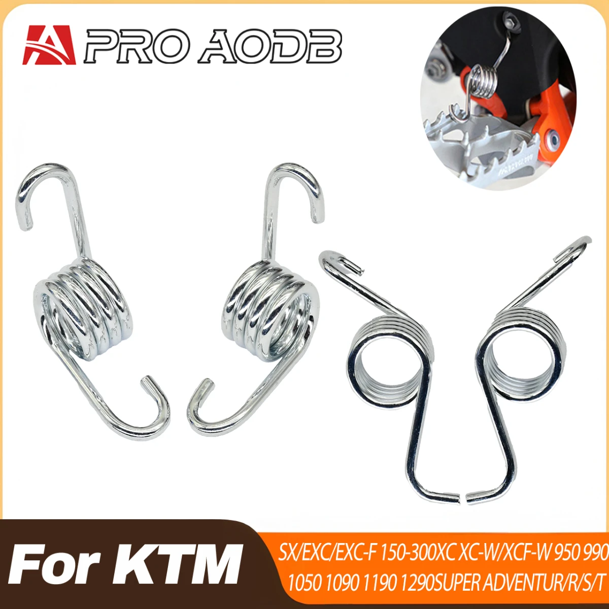 Dirt Bike Footpegs Foot Rest Spring For KTM SX SXF EXC EXC-F XC XC-F XC-W 950-1290 Adventure R Husqvarna TC TE FS MotocrossParts