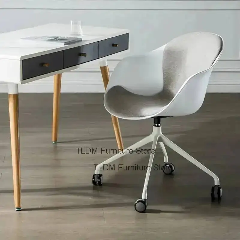 Nordic Comfortable Office Chairs Nordic Dormitory Swivel Lifting Armchair Rotatable Computer Chair Gaming Chair Office Furniture