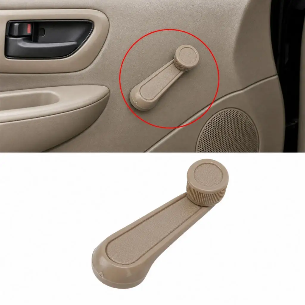 Manual Interior Window Crank Handle Plastic Replacement Accessory for Toyota Yaris for tundra Matr