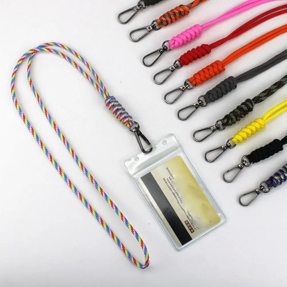 48cm Paracord Keychain Lanyard High Strength 11 Styles Emergency Survival Keyring Anti-loss Backpack Keychain Outdoor Tool