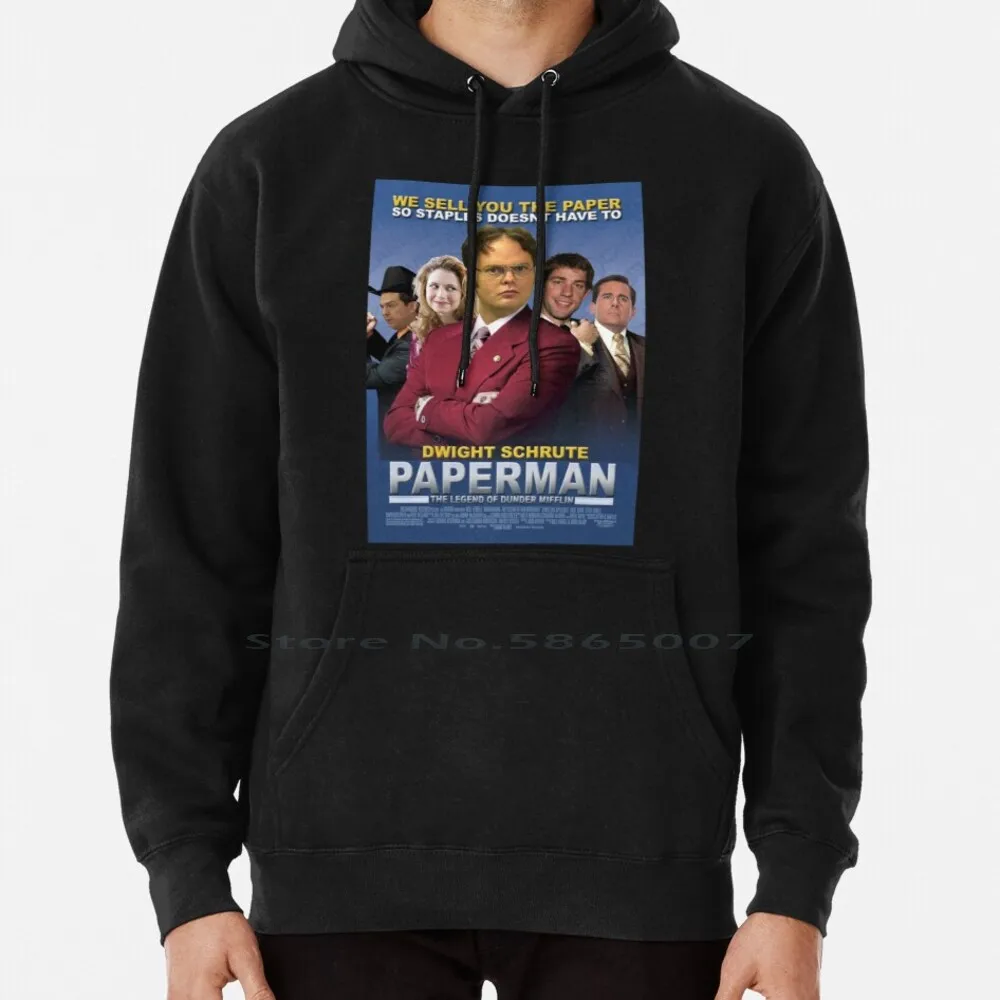 Dwight Schrute-Paperman Hoodie Sweater 6xl Cotton Meme Funny College Dunder Mifflin Michael Alternative Movie Jim Halpert