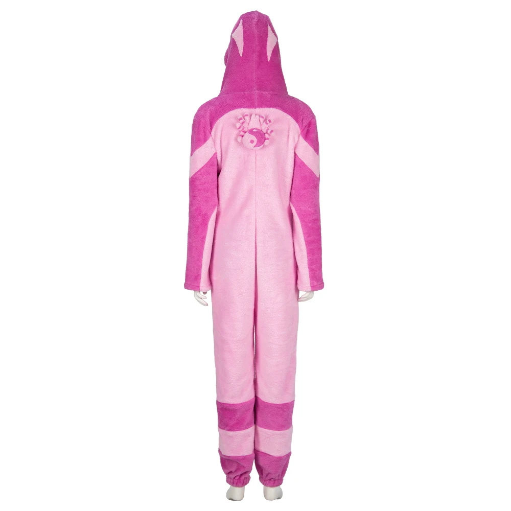 Manluyunxiao Street Fighter 6 Juri Pink Pajama Version Cosplay Costume Full Set Custom Size Halloween Christmas Comic Con - view 2