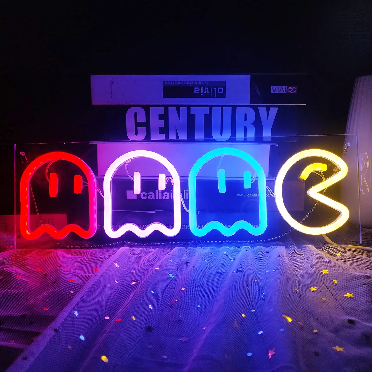 Game Neon Signs Retro Decor for Game Room Decor with USB Led Wall Sign Neon Sign for Bedroom Bar Halloween Party Christmas