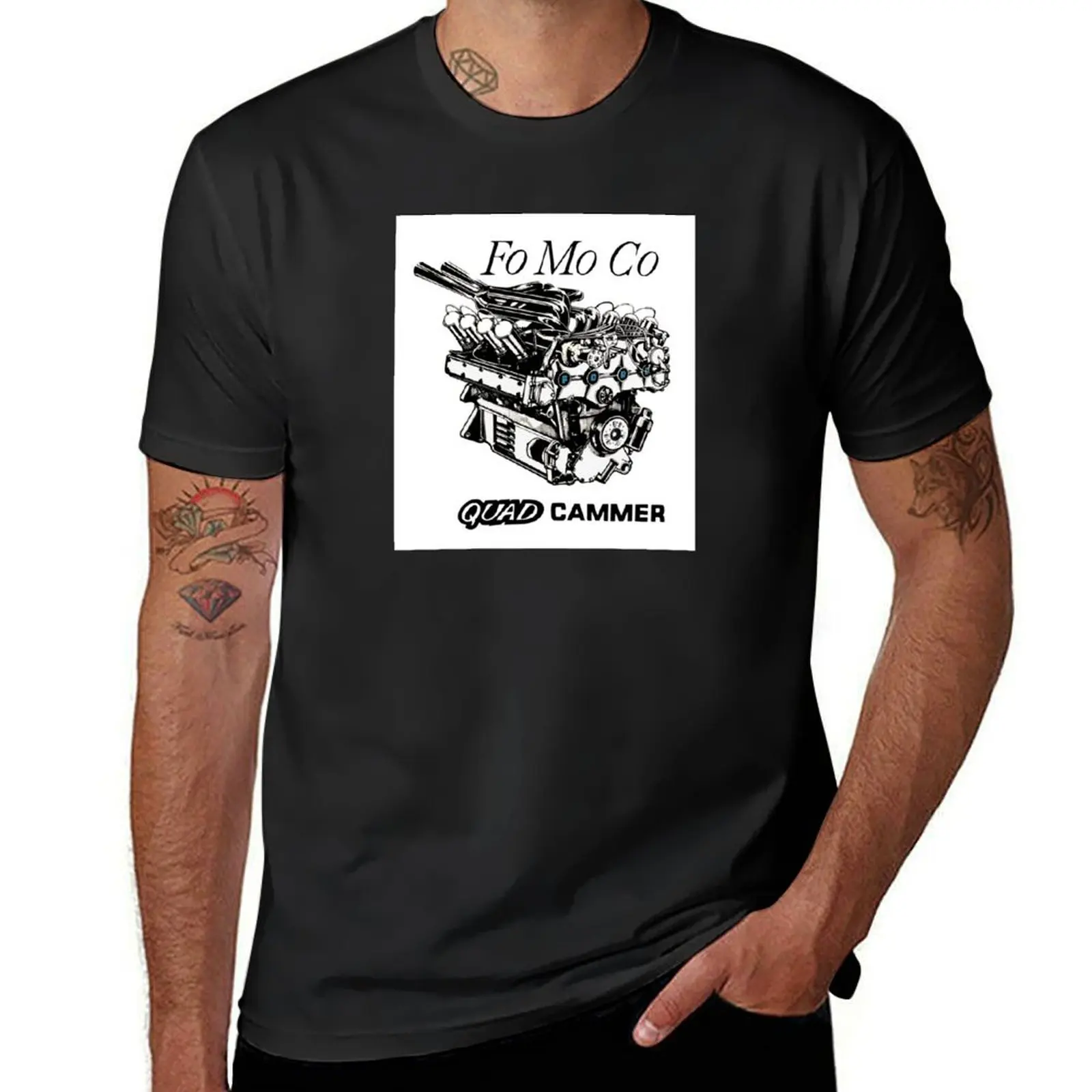 

Fo Mo Co Quad Cammer T-Shirt tshirts personalised customizeds blue lock mens plain t shirts