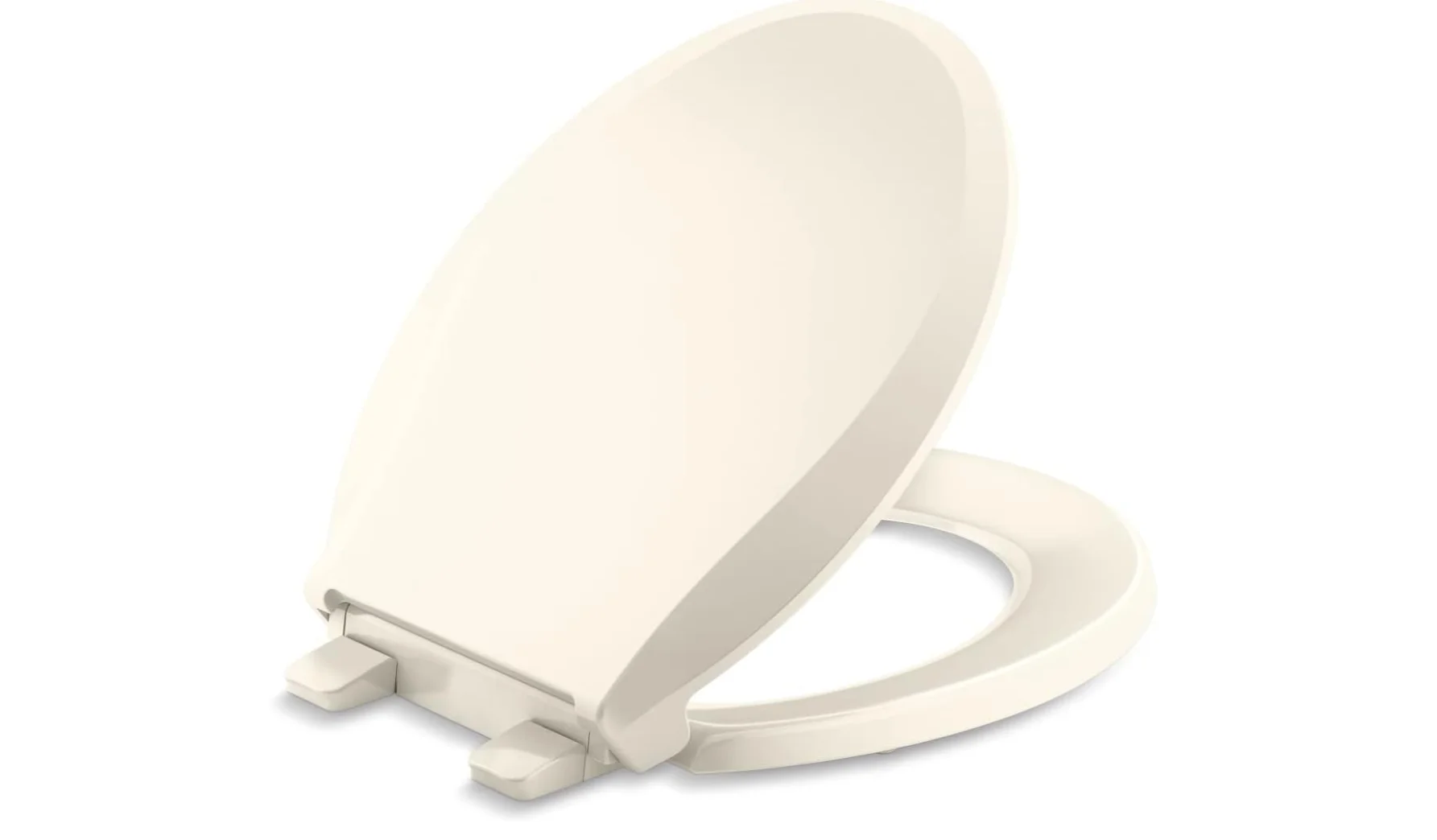 

KOHLER 4639-RL-47 Cachet ReadyLatch Quiet-Close Round Toilet Seat, Slow Close Lid and Seat, Grip-Tight Bumpers and Installation