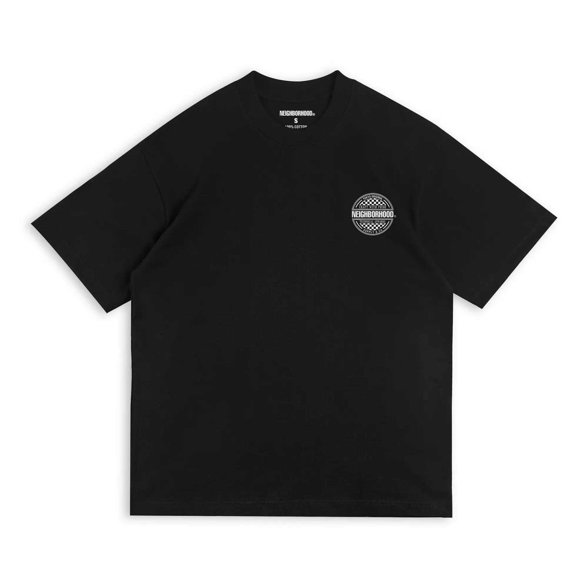 NEIGHBORHOOD NBHD Heavy‑Weight 280GSM Small Crew Neck Printed Short‑Sleeve T‑Shirt Loose Casual Daily Men Tops