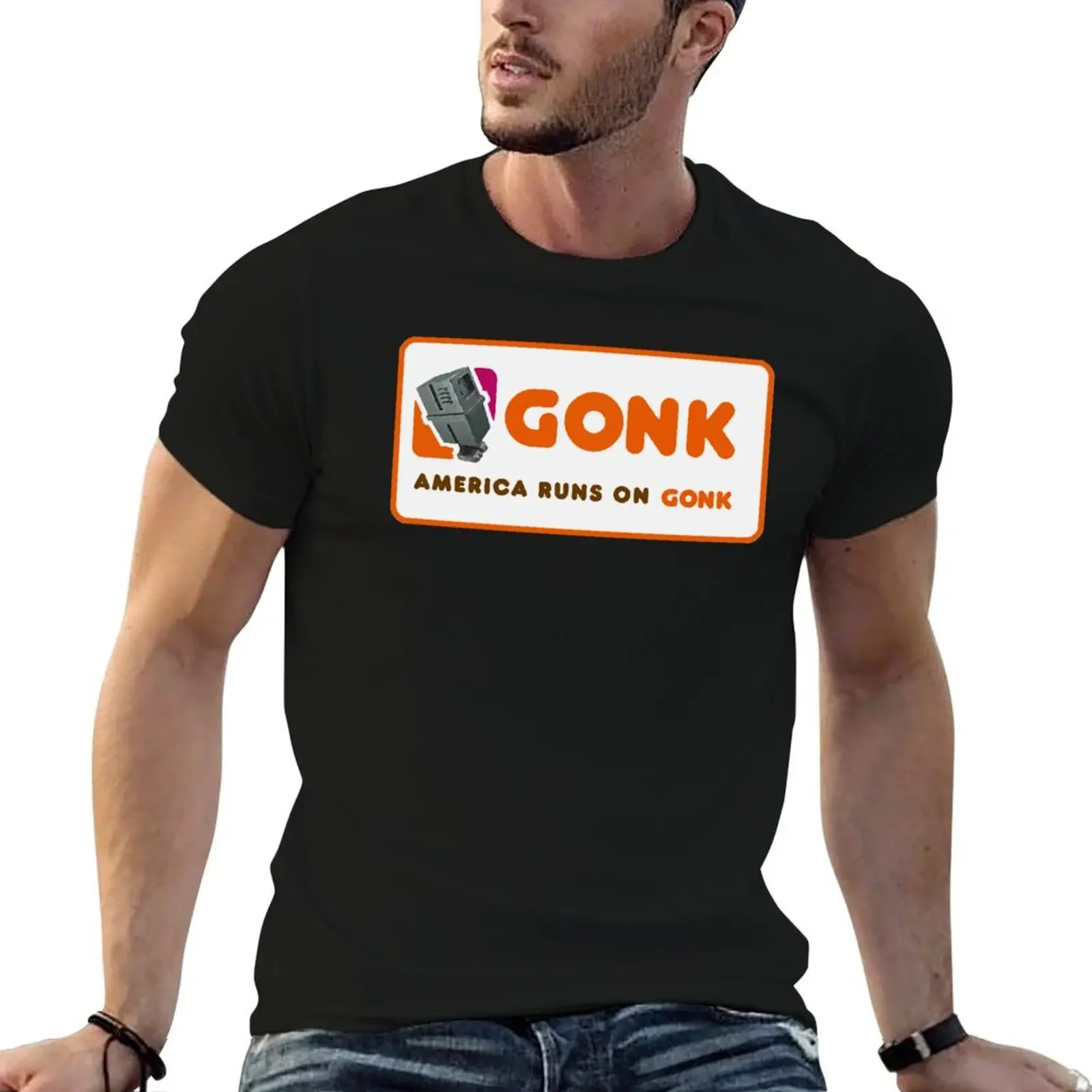 Gonk Droid Dunkin T-Shirt customs oversized Men's t-shirts