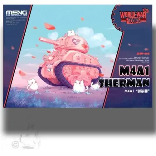 

Meng Model WWP-002 Sherman M4A1 (Q Edition) World-War Toons (Cartoon Model,Pink)